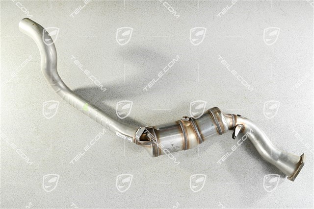 Exhaust pipe with catalytic converter, cyl. 5-8, Turbo, L