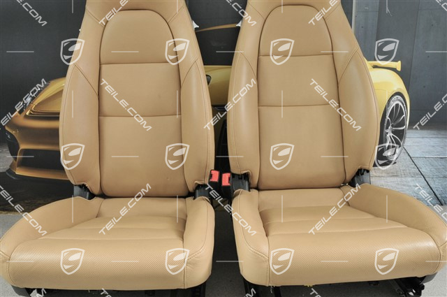 Fotele, beżowa skóra Luxorbeige, komplet (L+R)