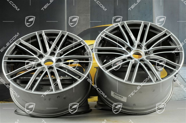 20" Felgensatz Turbo IV, 11,5J x 20 ET76 + 8,5J x 20 ET49, Titan