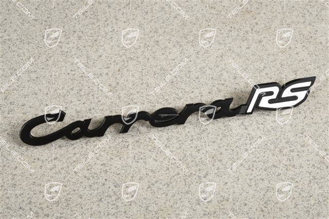 Logo "Carrera RS", black, for rear lid, 911 Carrera 2.7 Logo "Carrera RS", black, for rear lid, 911 Carrera 2.7