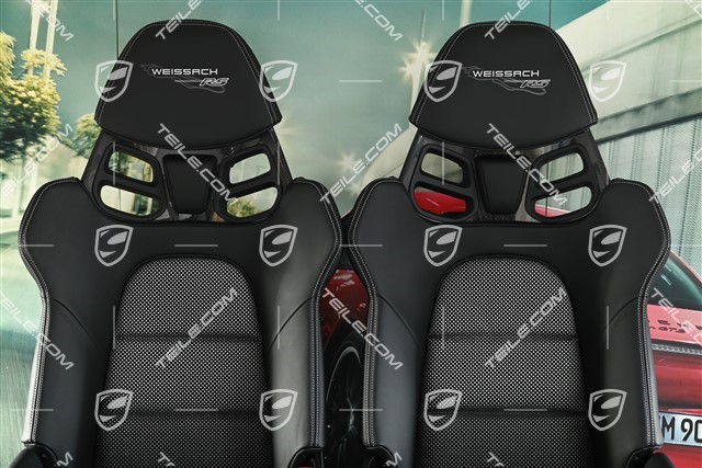 GT3 / GT3RS Schalensitze, Carbon, schwarz, Weissach RS, Satz, L+R