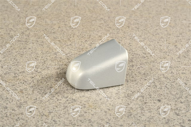 Zaślepka wkładki zamka klamki drzwi, satynowe aluminium