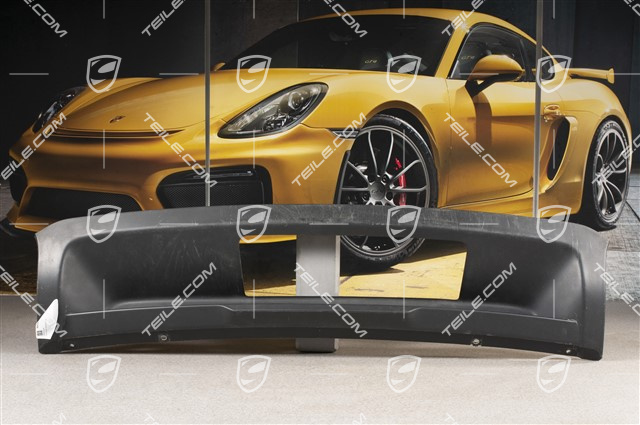 Rear bumper lower cover, for stainless steel cover, Detachable trailer coupling, Satin black