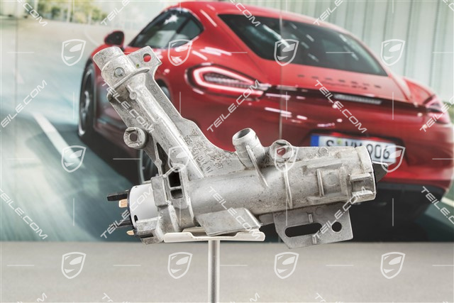 Steering lock assembly with ignition switch