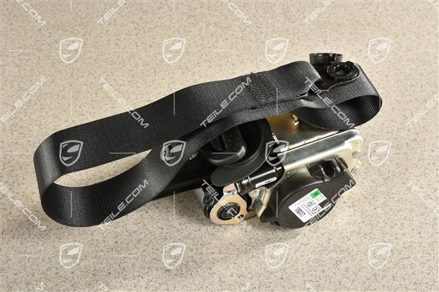 Seat belt, Front, height adjustment manual, Black, R