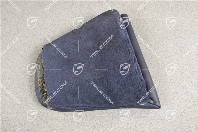 Notsitzkissen, Leder, Cobaltblau, R