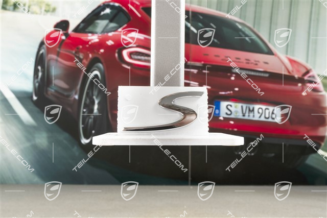 Badge / Emblem "S", Chromed