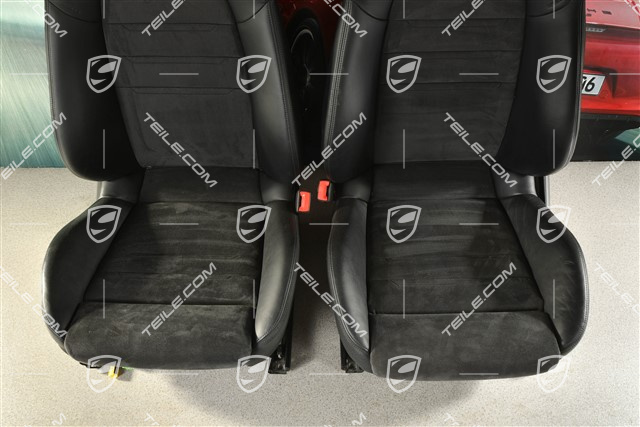 Sport seats, el. adjustment, GTS, leather/alcantara, Black, set (L+R)