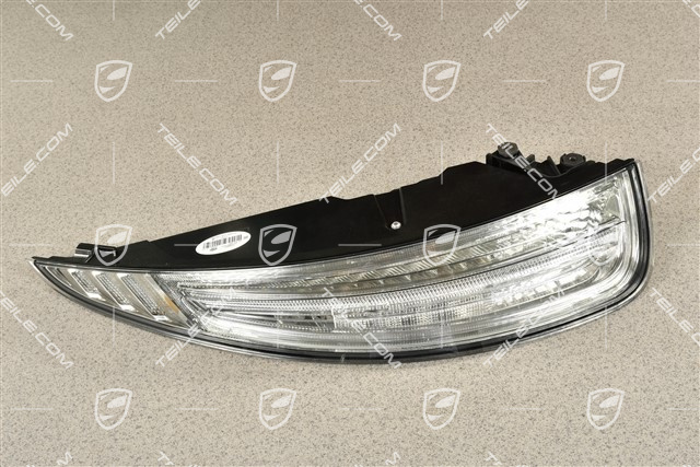 Rear light, in clear glass look (white), rear fog light left, L