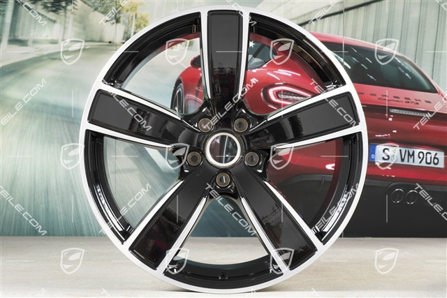 22-inch wheel rim, Sport Classic, 10J x 22 ET48, Jet Black Metallic