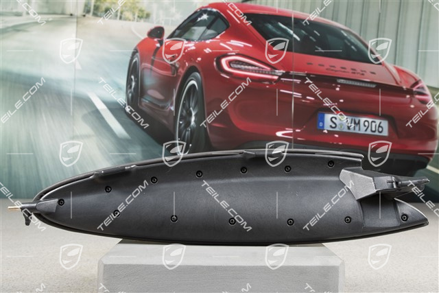 Deckel, Ablagefach, Leder, Spacegrau, L