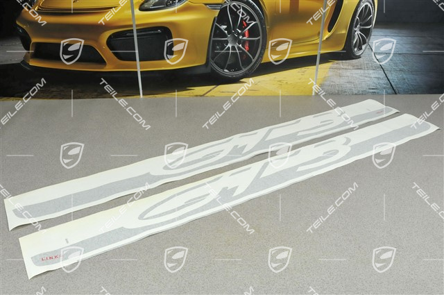 Folia samoprzylepna, napis / logo "GT3", zestaw L+R, czarna Folia samoprzylepna, napis / logo "GT3", zestaw L+R, czarna