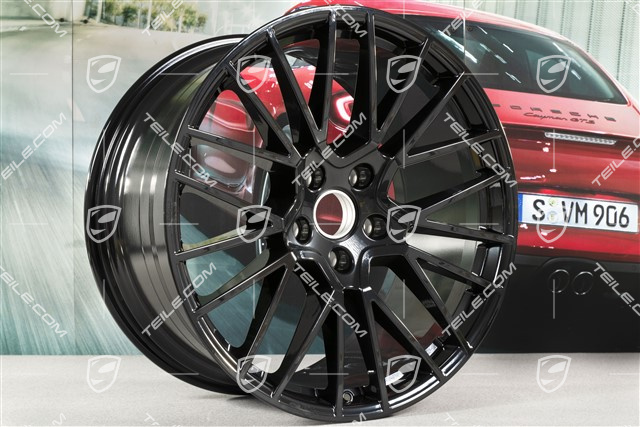 21" Felgensatz Cayenne RS Spyder, 11J x 21 ET49 + 9,5J x 21 ET46, schwarz hochglanz, für den Cayenne Coupé