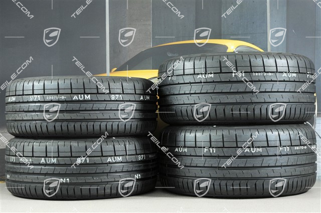 20-inch Turbo IV wheels set, rims 8,5J x 20 ET57 + 10,5J x 20 ET47 + Pirelli summer tires 235/35 ZR20 + 265/35 ZR20, with TPMS
