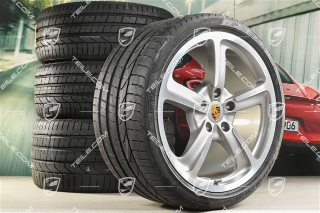 20" SportTechno Sommerräder Satz, Felgen 9J x 20 ET51 + 11,5J x 20 ET48 + NEUE Pirelli P Zero Sommerreifen 245/35 R20 + 305/30 R20, ohne RDK-Sensoren