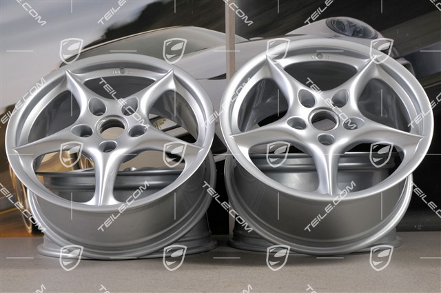 18-inch Carrera wheel set, 7,5J x 18 ET50 + 9J x 18 ET52 18-inch Carrera wheel set, 7,5J x 18 ET50 + 9J x 18 ET52