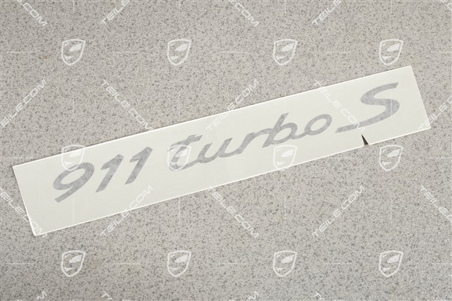 Schriftzug seitlich "911 Turbo S", Dekorfolie, schwarz, 1 Stück!