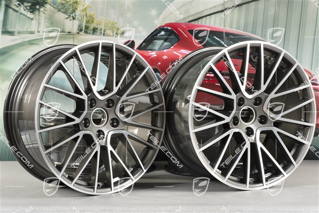 21-inch wheel rim set Cayenne RS Spyder, 11J x 21 ET49 + 9,5J x 21 ET46, for Cayenne Coupe