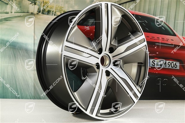 22" Felge Macan Exclusive Design, 9J x 22 ET29, Turbonite, rechts