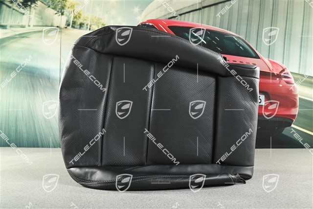 Seat Cushion Leather Black, Sports seat, 4 way adjustment, L