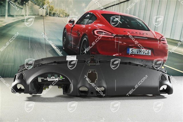 Schalttafel Oberteil, Kunstleder, Schwarz, Sport Chrono