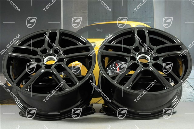 19-inch Cayenne Turbo IV (facelift) wheel rim set 8,5 x 19 ET59, black high gloss