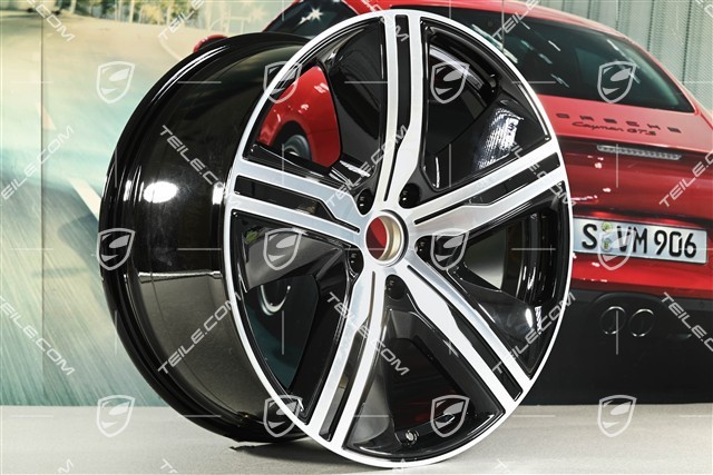 22" Macan Exclusive Design Felgensatz, 9J x 22 ET29 + 11J x 22 ET47, schwarz hochglanz