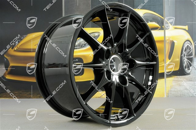 17-inch wheel Carrera II, 10-spoke, 9J x 17 ET55, black high gloss