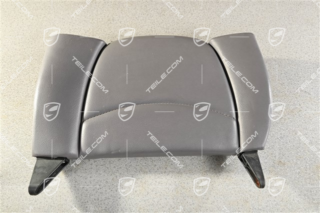 Back seat backrest, rear, leatherette, classic grey, Coupe / Targa, L