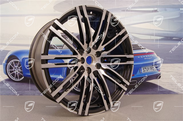 21'' Turbo III Felge, 9J x 21 ET26, schwarz hochglanz