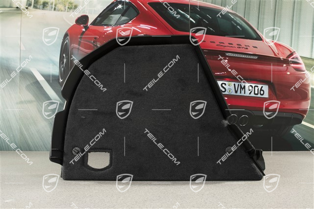 Verkleidung, Kofferraumabdeckung, Schwarz, L