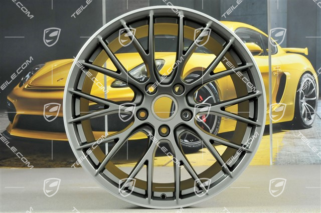 20" Felgensatz RS SPYDER Design, 8,5J x 20 ET49 + 11,5J x 20 ET56, Platinum-Seidenmatt