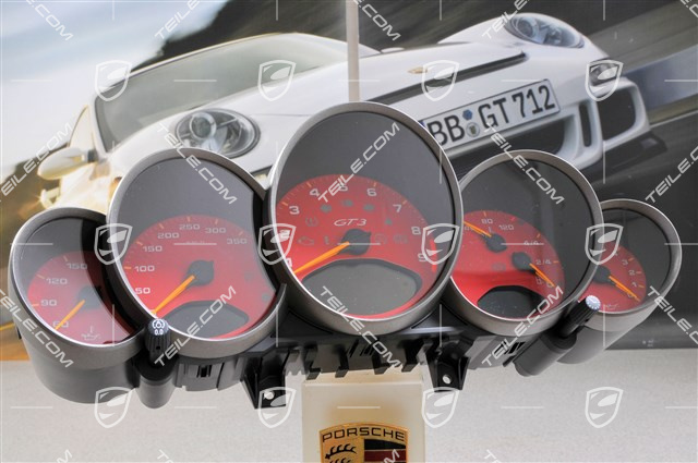 Kombiinstrument, GT3 MK1 (vor Facelift), EXCLUSIVE-Programm, Zifferblatt in Indisch-Rot