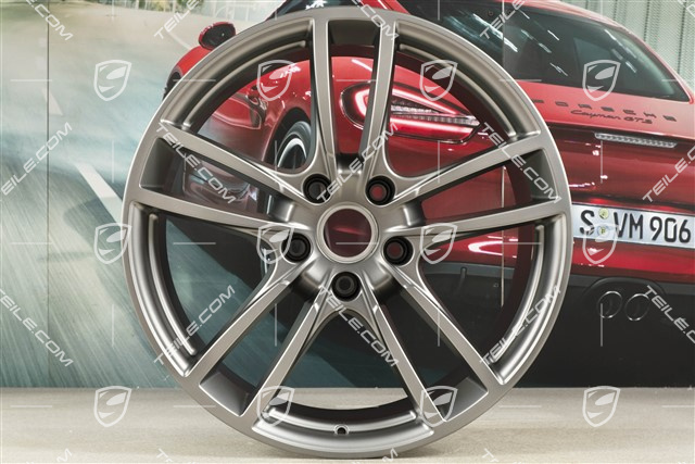 20" Felga Cayenne Sport, 10,5J x 20 ET55, platynowy satynowy półmat