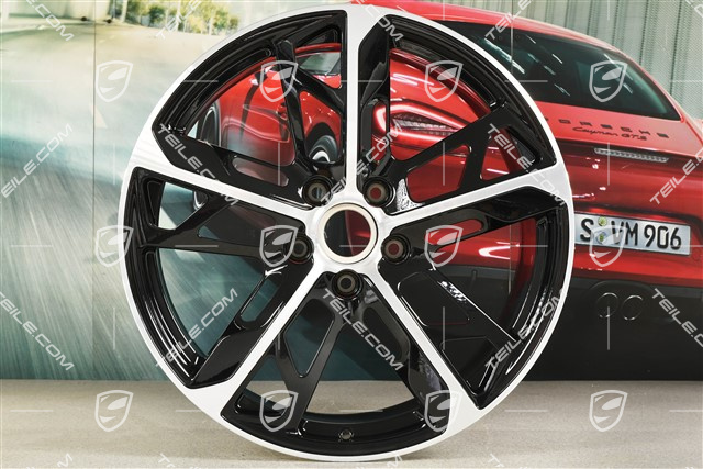 21-inch Rim Cross Turismo Design 9,5J x 21 ET60, black high gloss + glossy Surface
