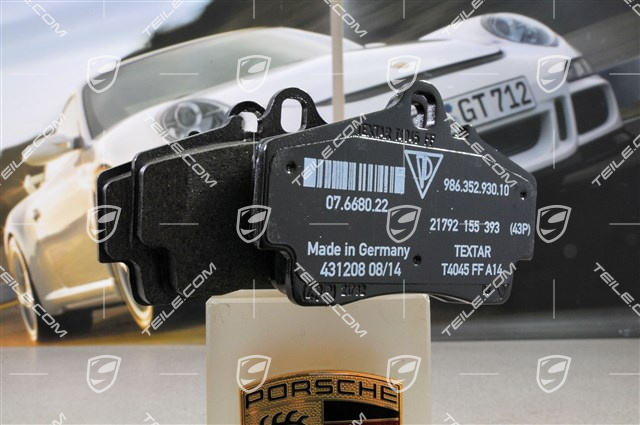 Rear brake pad set, L+R Rear brake pad set, L+R
