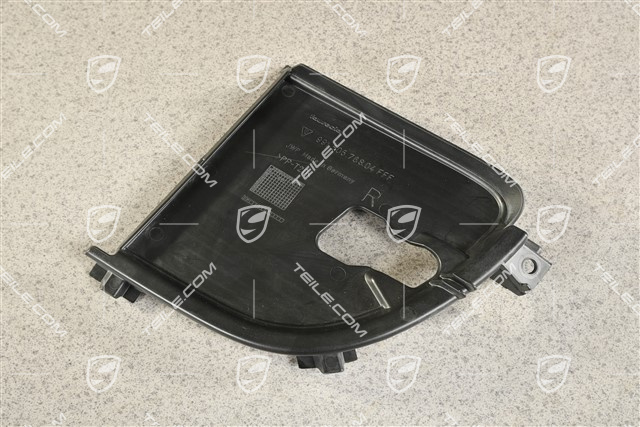 C4, Air inlet / duct / guide cover, lateral, Black matte, R