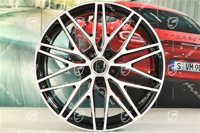 21" Felga Cayenne RS Spyder Design, 9,5J x 21 ET46, czarny wysoki połysk