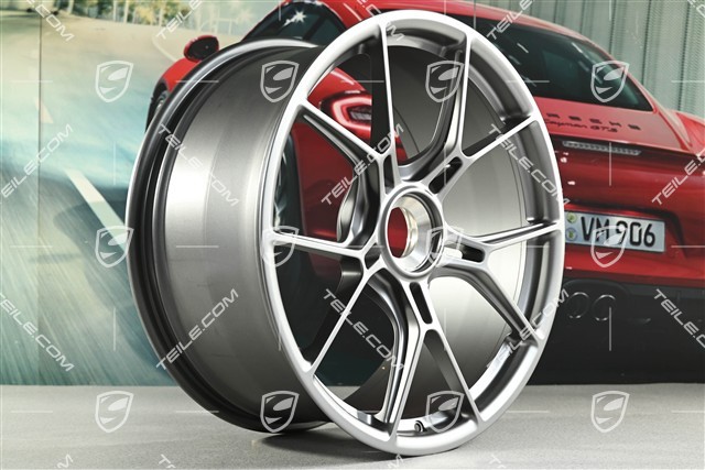 20" GT3 Felge, 9,5J x 20 ET46, dark silver