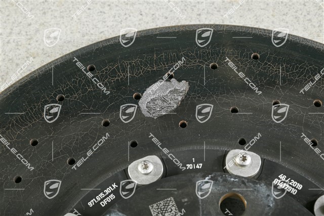 PCCB Keramik-Bremsscheibe, 20" / 420mm, L, beschadigt