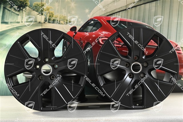 20" Turbo Aero wheel set, 9J x 20 ET54 + 11J x 20 ET60, in satin black
