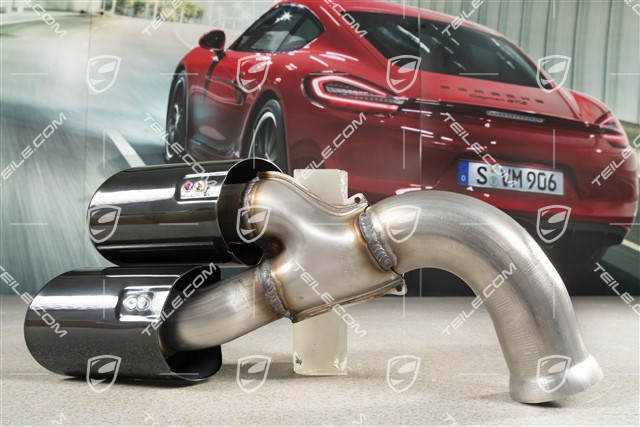 Tailpipe, Standard, Black, L
