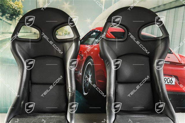 Bucket seats, leather black, L+R