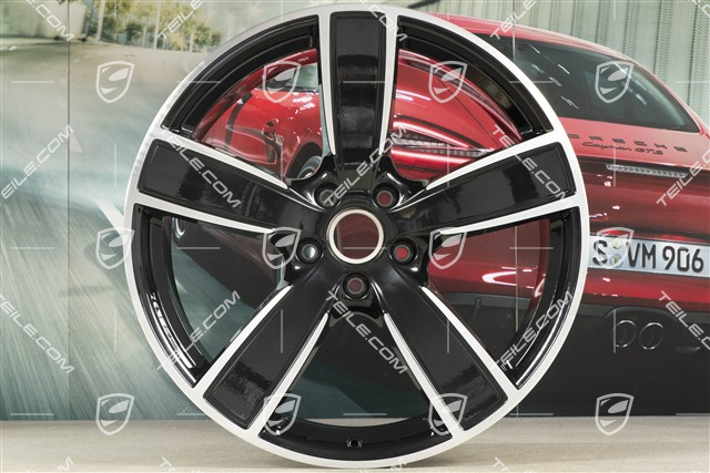 22" Felga Sport Classic, 11,5J x 22 ET52, czarny wysoki połysk