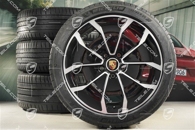 20" Turbo Aero Design Sommerräder Satz, Felgen 9J x 20 ET54 + 11J x 20 ET60, Michelin Sommerreifen 245/45 R20 + 285/40 R20