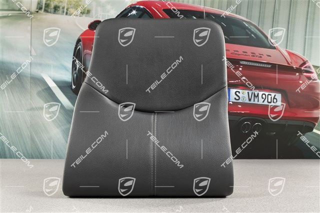 Back seat lower / cushion, leatherette, black, not for Japan version, convertible, R