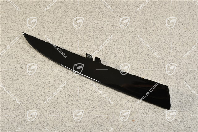 Front bumper disc / trim, lower, Black high gloss, Turbo S, R