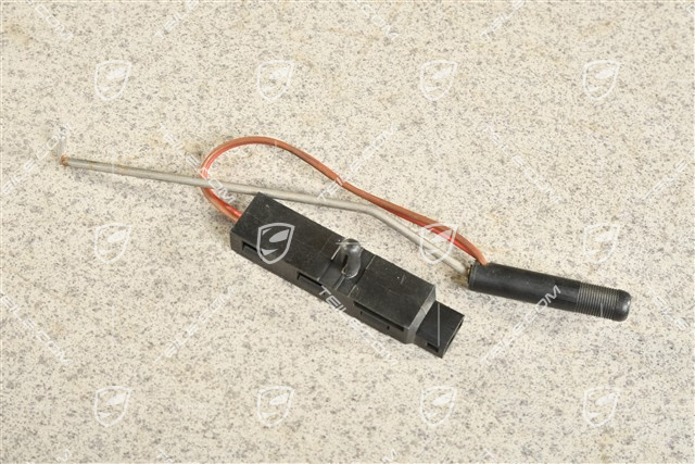 Sicherungsknopf / Verriegelungsknopf mit diode, Satin schwarz