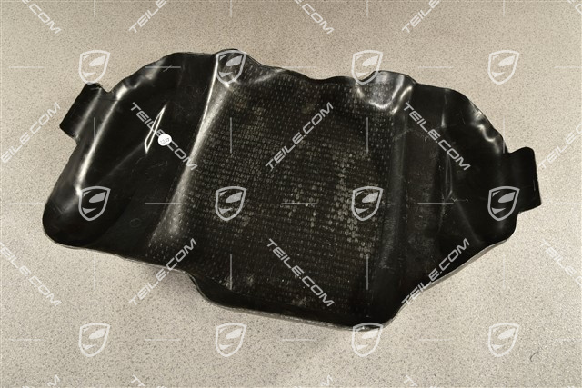 Protective plate for fuel tank, lower part