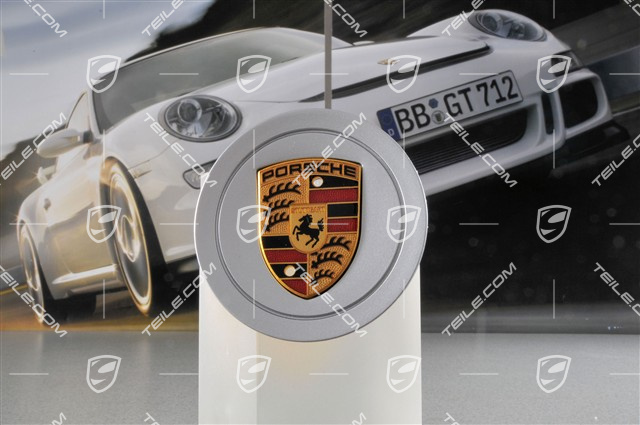 Raddeckel, farbiges Porschewappen Raddeckel, farbiges Porschewappen